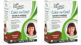 Light Mountain Henna Step 1 base ready to cover gray hair.
