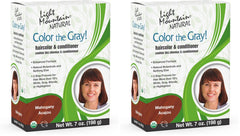 Light Mountain Henna Step 1 base ready to cover gray hair.