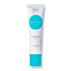Light of Leo Obagi 360 Retinol Cream pump with airless delivery promotes smoother, evenly toned skin.