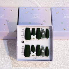 Light Rain medium nails design closeup shows hand-painted artistry for a luxe look.