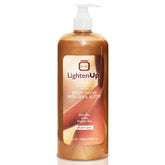 LightenUp OMIC exfoliating body wash foam for gentle cleansing