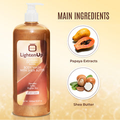 LightenUp OMIC shea butter-rich formula highlighting deep hydration
