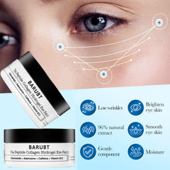 LIHUOMEI Eye Patch under-eye application demonstrates easy placement for puffy-eye relief