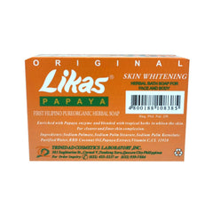 Likas Papaya Soap close-up highlighting natural fragrance and creamy lather for bathing.