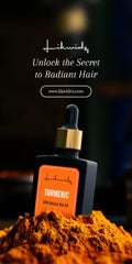 Likwid Rx Turmeric Hair Oil ingredient blend with sesame and castor oils
