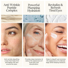 LilyAna Naturals caffeine eye cream texture lightweight and non-greasy