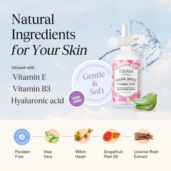 LilyAna Naturals Dark Spot Corrector serum swirl highlighting a lightweight formula