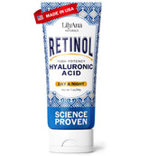 LilyAna Naturals Retinol Face Cream bottle pour for easy nightly use