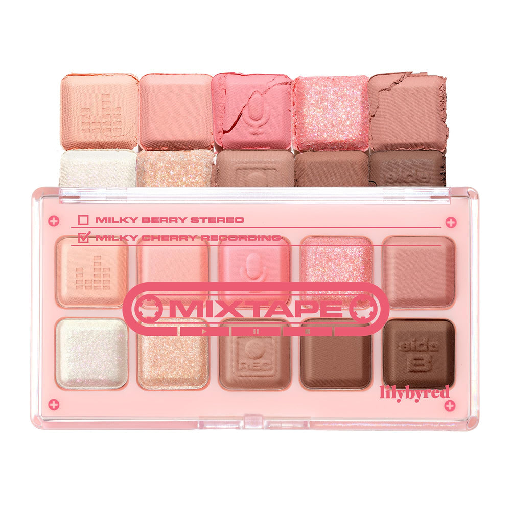 Lilybyred Mood Keyboard front view highlights portable, dome-shaped palette for on-the-go looks.