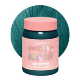 Lime Crime Dirty Mermaid bottle pour shows easy application and vibrant color payoff.