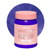 Lime Crime Peri Dust dye bottle in a vivid blue shade for at-home color