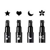 Linble star stamp with dual ended eyeliner for playful daily looks
