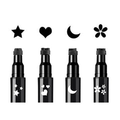 Linble star stamp with dual ended eyeliner for playful daily looks