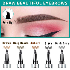 Linble five-shades eyebrow pen to match various brow tones.