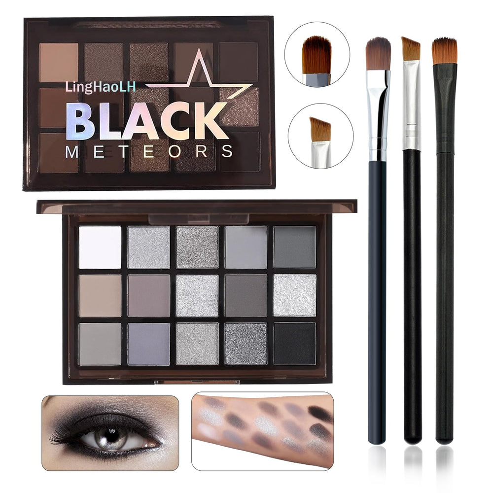 LingHaoLH smoky palette with 15 colors for versatile looks