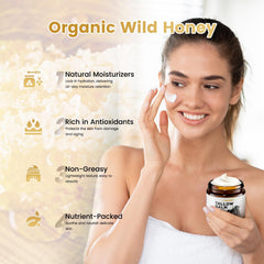 Lingmeier balm with honey and vitamin E nourishes subtle moisture.