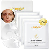 Lingmeier Hydrating Overnight Mask packaging with four sheets for daily use.
