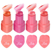 Lingyun 4 Colors jelly blush bottle showing hydrating texture for buildable color