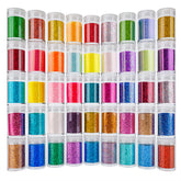 Linwulte ultra fine glitter 45 colors set for dazzling crafts and resin projects