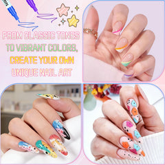 Linyuant Magiart 12 vibrant shades for bold, customizable nail designs