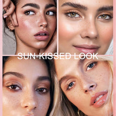 Liopif freckle stamp pen on cheek shows natural five-point freckles.