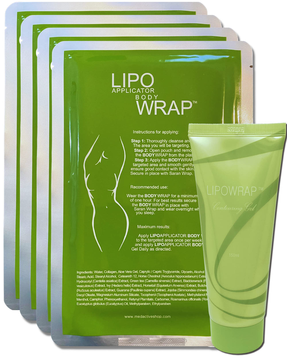 Lipo Applicator tummy wrap showing contouring for a smoother midsection