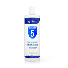 Lipogaine conditioner bottle shows keratin and argan oil for stronger, shinier hair.