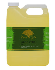 Liquid Gold Inc Aloe Vera Oil bottle with label highlighting pure hydration