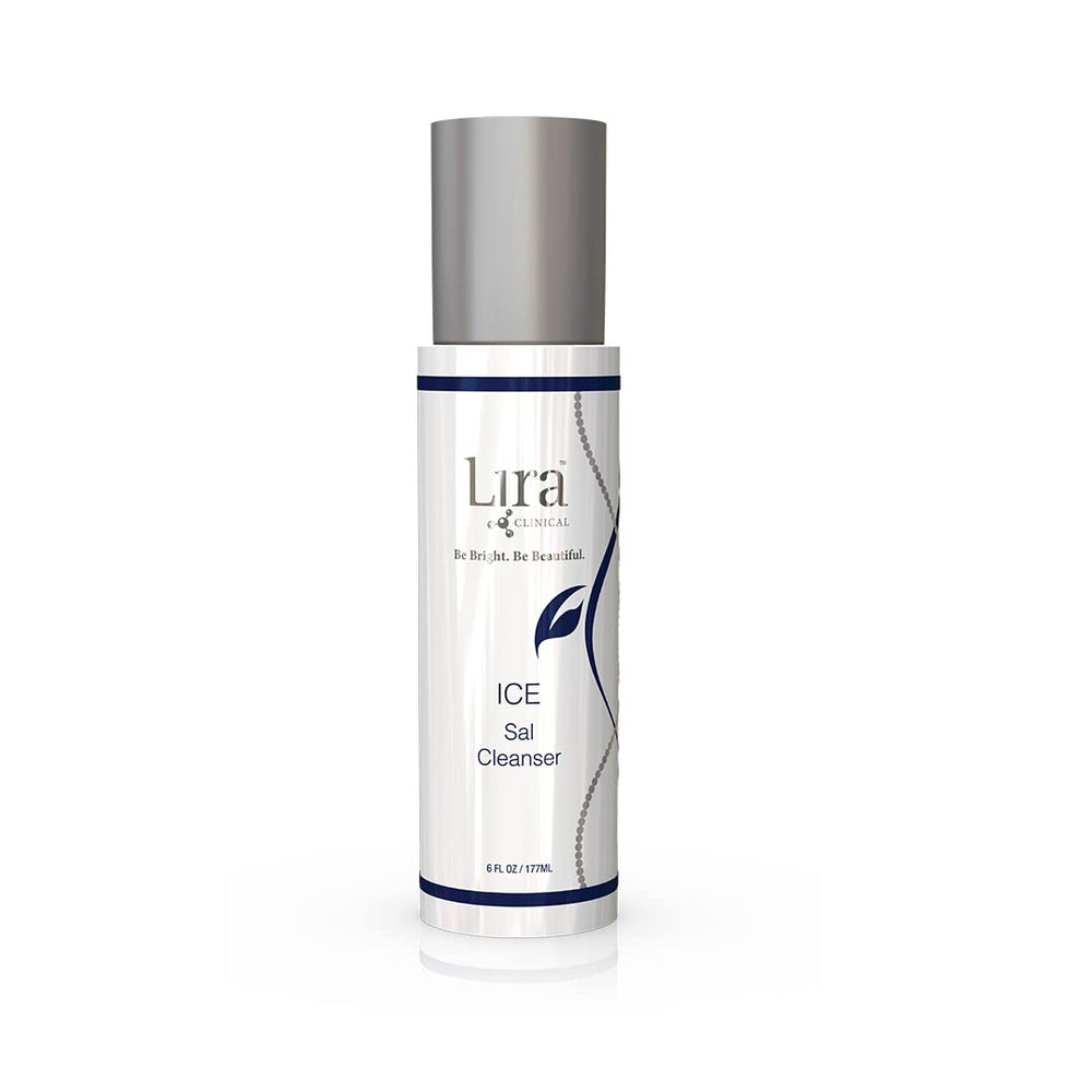 Lira Clinical ICE Sal Cleanser bottle showing a cooling daily cleanse for clear pores