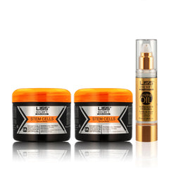 Liss Expert Hair Treatment Set package for smoothing routine and deep hydration at home.