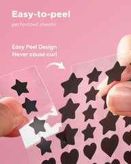 LitBear 8mm heart patch blends with skin for subtle care.