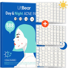 LitBear 8mm acne patch, discreet spot treatment for precise use