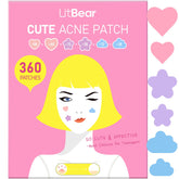 LitBear heart-shaped 10mm patch close-up for discreet absorption and coverage