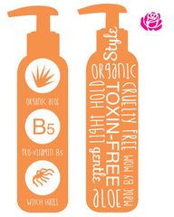 Little Roseberry ingredients show organic aloe vera and vitamins for gentle care.