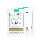 Little Seed Farm goat milk soap rosemary mint bars nourish sensitive skin with gentle exfoliation.