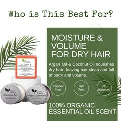 Liv Nature conditioner bar provides moisture for dry, frizzy hair.