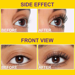 Livalur Bubble Mascara dramatic lashes closeup shows lifted, voluminous effect.