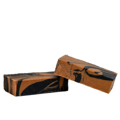 Live Bearded 1880 bar soap ingredients featuring charcoal and shea butter