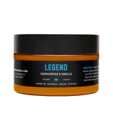 Live Bearded beard butter jar showing a natural formula for soft, manageable beard.