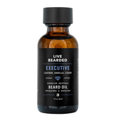 Live Bearded beard oil 1oz bottle hydrates dry beard and skin.