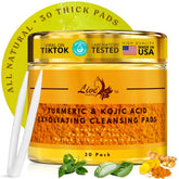 Live Healthy Kojic Turmeric Pads packaging for daily use and routine