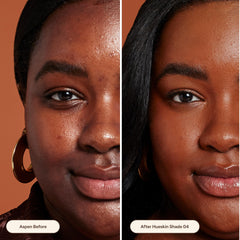 Live Tinted Hueskin Serum Concealer swatches reveal medium-to-full shade range for coverage.