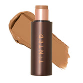 Live Tinted HUESTICK Shade 09 swatch shows buildable coverage for a natural look