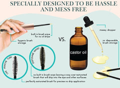 Live Fraiche eyebrow serum applicator for precise brow conditioning.