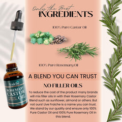Live Fraiche product promoting thicker, silky hair texture.