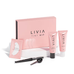 LIVIA black lash brow color set packaging for at home salon results