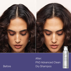 Living Proof Lasting Volume Holiday Kit travel-size dry shampoo cleans between washes.