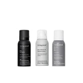 Living Proof travel size dry stylers bundle packshot showcases travel-friendly styling