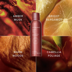 Living Proof dry shampoo texture close-up, showing light, residue-free formula.