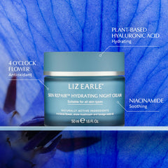 Texture swatch of Liz Earle Skin Repair Night Cream showing rich, velvety finish.